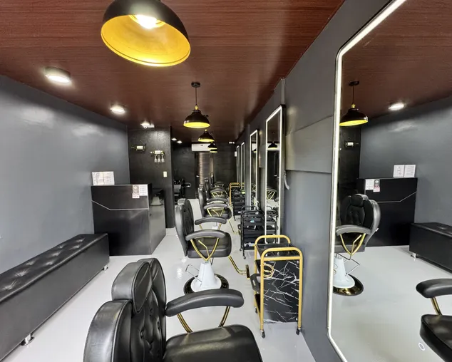 Barber station inside the grooming studio