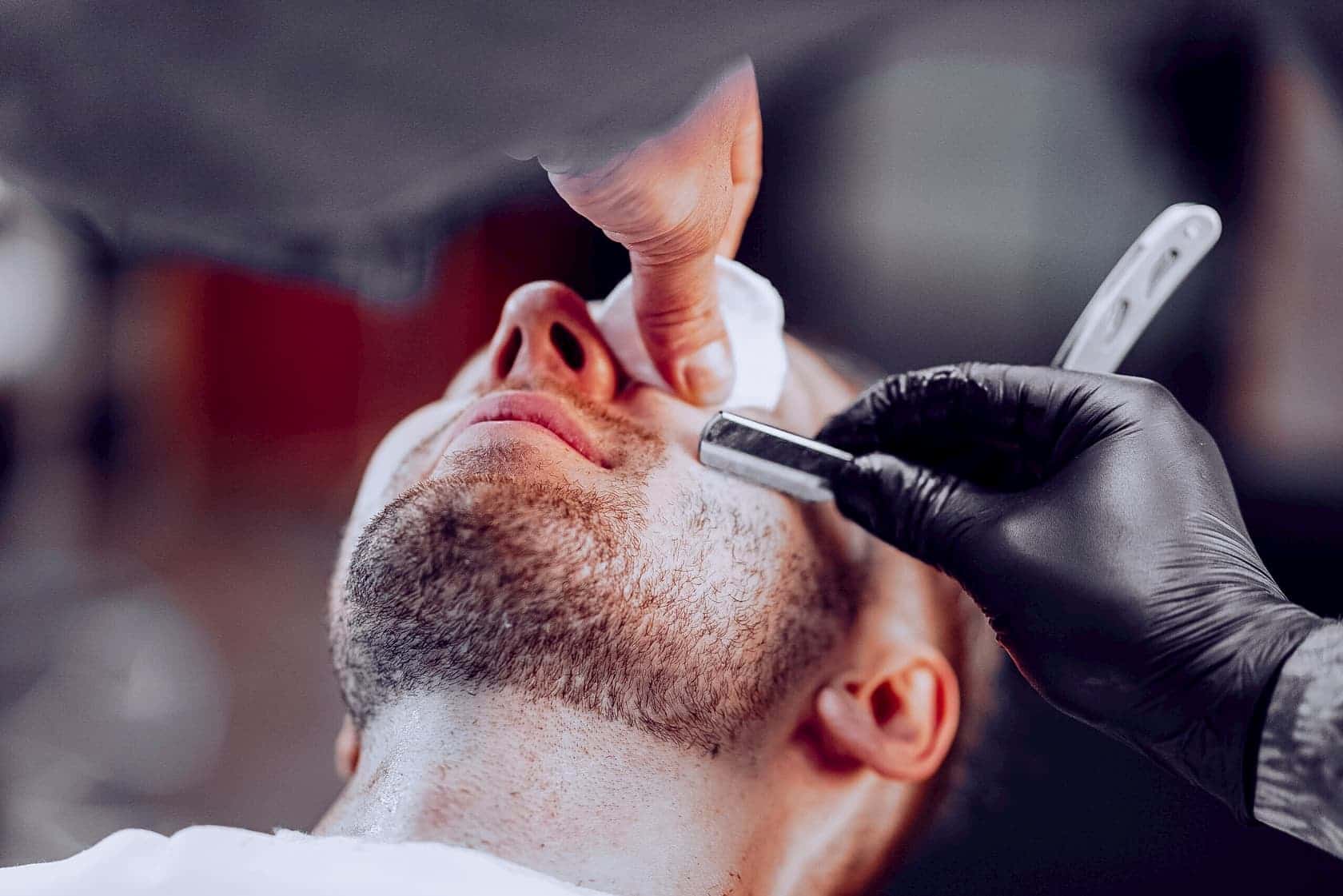 Traditional barber shaving service